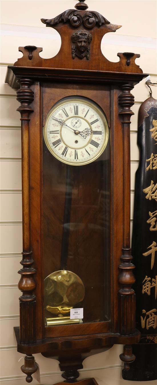 A Vienna regulator wall clock